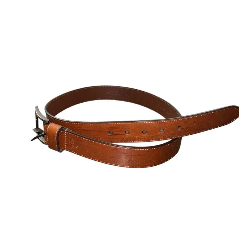 Biconi NWT Genuine Leather Belt in Cognac Size 34